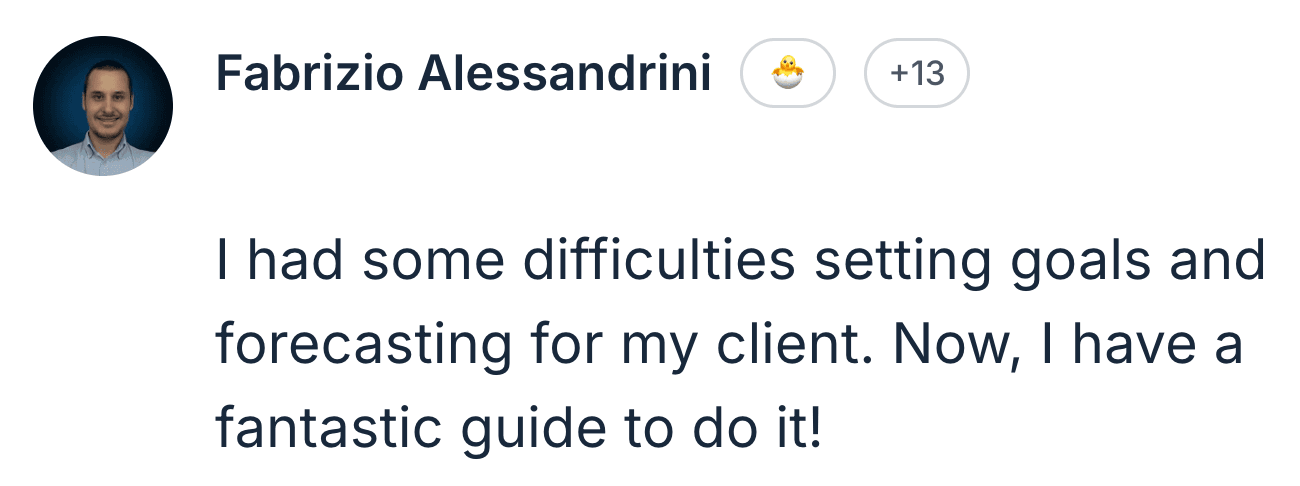 Fabrizio Alessandrini — goal setting guide solved difficulties